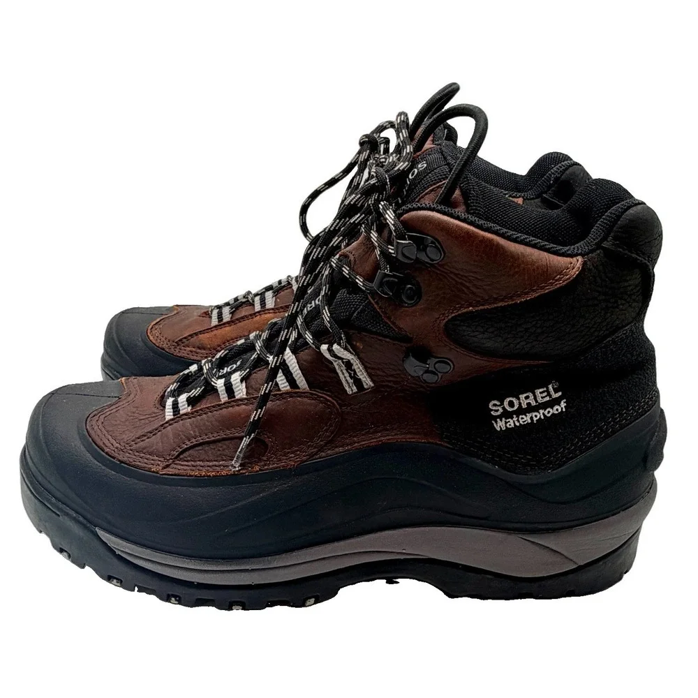 Sorel Asystec Hiking Boots Men's Size 12 Brown Outdoor Shoes Waterproof